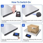 THINKSCALE Heavy Duty Wireless LCD Weight Scale