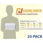 Horlimer 9x6x4 Inch Corrugated Box Set of 25