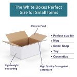 40 Pack Small White Corrugated Shipping Boxes