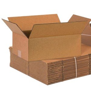Medium Corrugated Cardboard Storage Boxes - Pack of 25