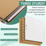 Eupako 10x7x5 Small White Corrugated Boxes - 30 Pack