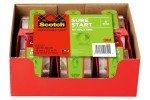 Scotch Sure Start Packaging Tape, Clear, 6 Rolls