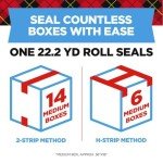 Heavy Duty Clear Packing Tape - 6 Rolls