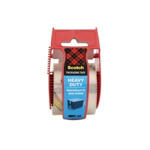 Scotch Heavy Duty Packing Tape with Dispenser - 2 Pack