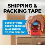 Scotch Heavy Duty Packing Tape with Dispenser - 2 Pack