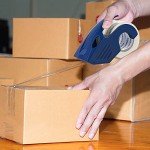 Heavy Duty Packaging Tape with Dispenser, Clear - 6 Count