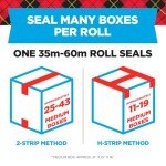 Scotch Heavy Duty Packaging Tape, 1.88" x 54.6 yd