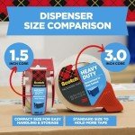 Scotch Heavy Duty Packing Tape with Dispenser - 2 Pack