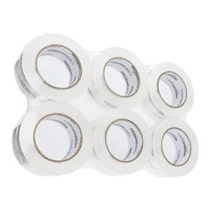 Crystal Clear Packing Tape - 6-Pack, 1.88-Inch