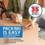 Grizzly Clear Packing Tape Refill Rolls - 12 Pack