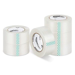 Amazon Basics Clear Packing Tape, 6-Pack, 1.88-Inch