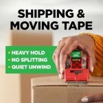 Strong Grip Packing Tape - 6 Rolls, 1.88" x 22.2 yd