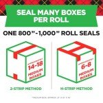 Strong Grip Packing Tape - 6 Rolls, 1.88" x 22.2 yd