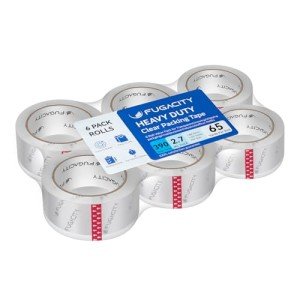 Clear Packing Tape Rolls (6 Pack) - 390 Yards