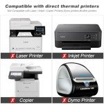 4 x 6 Direct Thermal White Perforated Labels