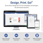 Avery Printable Half-Sheet Labels – 20 Pack