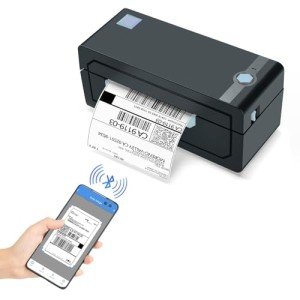 JADENS Wireless Bluetooth Thermal Label Printer