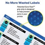 Avery 3-1/3" x 4" Printable Mailing Labels, 60 Pack