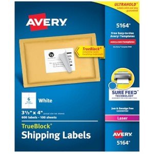 Avery Printable Mailing Labels for Laser Printers
