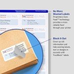 Avery Printable Mailing Labels, 3-1/3" x 4", 150 Pack