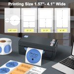 JADENS Wireless Bluetooth 4x6 Label Printer