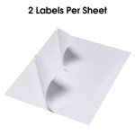Self-Adhesive Printable Half Sheet Labels - 200 Labels