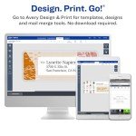 Avery Printable Mailing Labels, 3-1/3" x 4", 150 Pack