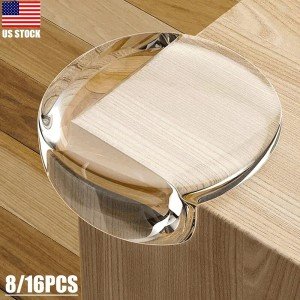 16-Pack Round Table Corner Edge Protector Stickers
