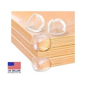 Clear Silicone Corner Protectors for Child Safety