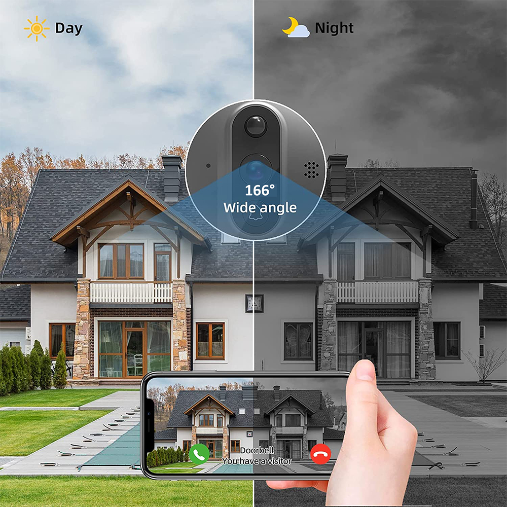 Smart WiFi Doorbell Camera with Audio & Alexa