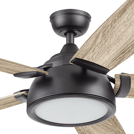 Matte Black 52" Smart Ceiling Fan