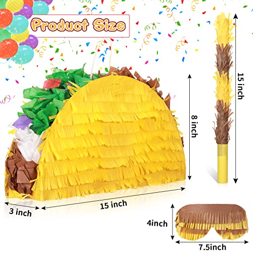 Taco Piñata Set for Fiesta Party Fun