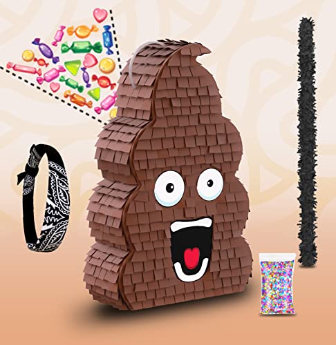 Funny Poop Piñata Set for All Ages