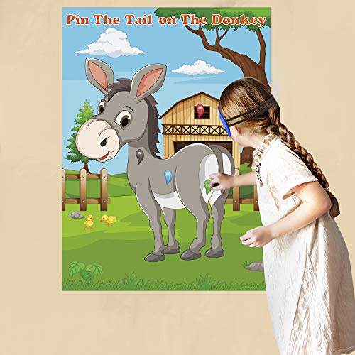 FEPITO Pin The Tail On The Donkey Game