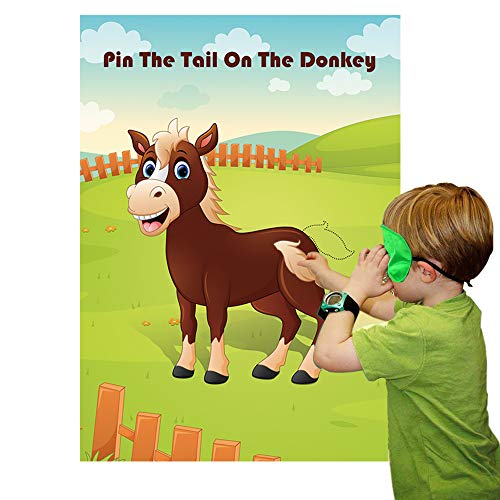 Pin The Tail On The Donkey Party Game Set