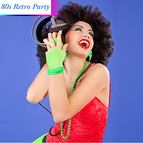 80s Costume Accessories Set for Neon Party Fun