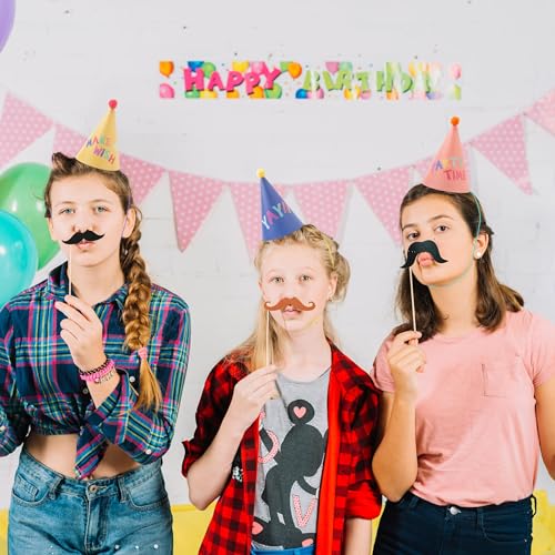 15 Rainbow Cone Hats Kids Craft Party Supplies