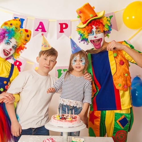 15 Rainbow Cone Hats Kids Craft Party Supplies