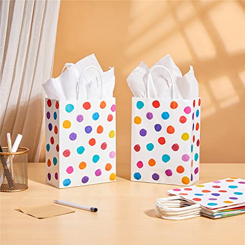 24 Pack 9" Small Polka Dot Party Favor Bags
