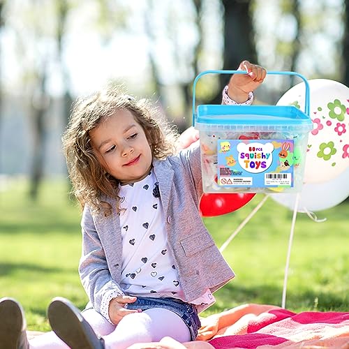 80 Pcs Kawaii Squishy Toy Party Favors