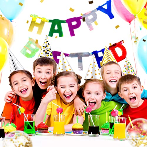 Assorted Paper Birthday Party Hats Set, 20-Piece, 9 Designs