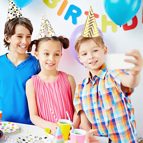 Assorted Paper Birthday Party Hats Set, 20-Piece, 9 Designs