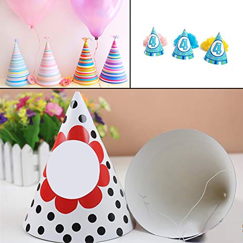 40 White Party Hats for Kids and Adults