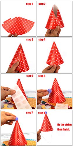 Vesil Assorted Kids Birthday Party Hats