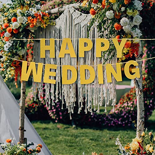 Gold Glitter DIY Banner Kit - Customizable Party Decor