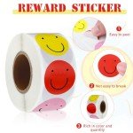1500 Mini Smile Face Decal Stickers Assorted Color