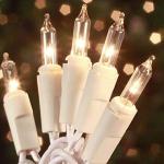 100 Mini Clear Christmas String Lights - 21ft
