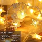 33 ft Star String Lights with Remote and Timer