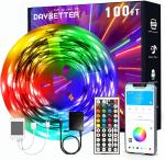 100Ft Smart LED Strip Lights with App Control