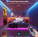 100ft RGB Music Sync Color Changing LED Strips